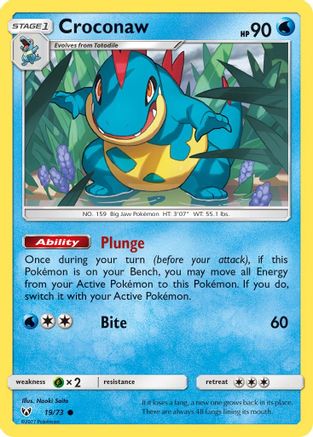 Croconaw (19/73) [Sun & Moon: Shining Legends]-1