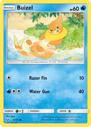 Buizel (22/73) [Sun & Moon: Shining Legends]-1