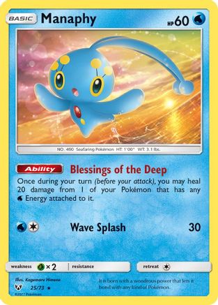 Manaphy (25/73) [Sun & Moon: Shining Legends]-1