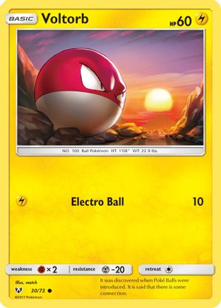 Voltorb (30/73) [Sun & Moon: Shining Legends]-1