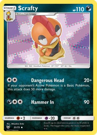 Scrafty (51/73) [Sun & Moon: Shining Legends]-1
