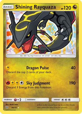 Shining Rayquaza (56/73) [Sun & Moon: Shining Legends]-1