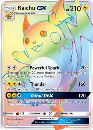 Raichu GX (75/73) [Sun & Moon: Shining Legends]-1