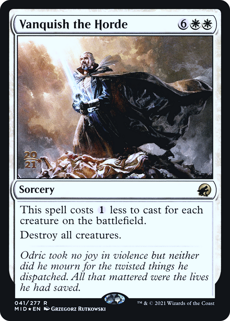 Vanquish the Horde (PRE-041) - Innistrad: Midnight Hunt Promos Foil-1