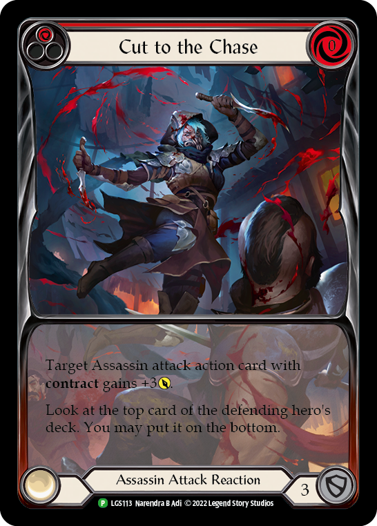 Cut to the Chase (Red) [LGS113] (Promo)  Rainbow Foil-1