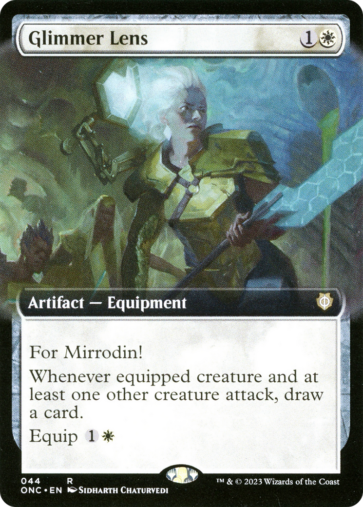 Glimmer Lens (Extended Art) [Phyrexia: All Will Be One Commander]-2