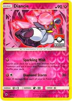 Diancie (94/147) (League Promo) [Sun & Moon: Burning Shadows]-1