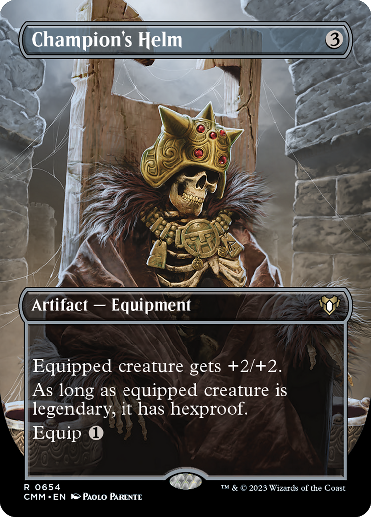 Champion's Helm (Borderless Alternate Art) [Commander Masters]-1