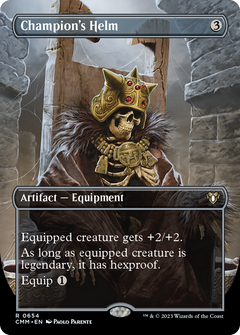 Champion's Helm (Borderless Alternate Art) [Commander Masters]-1