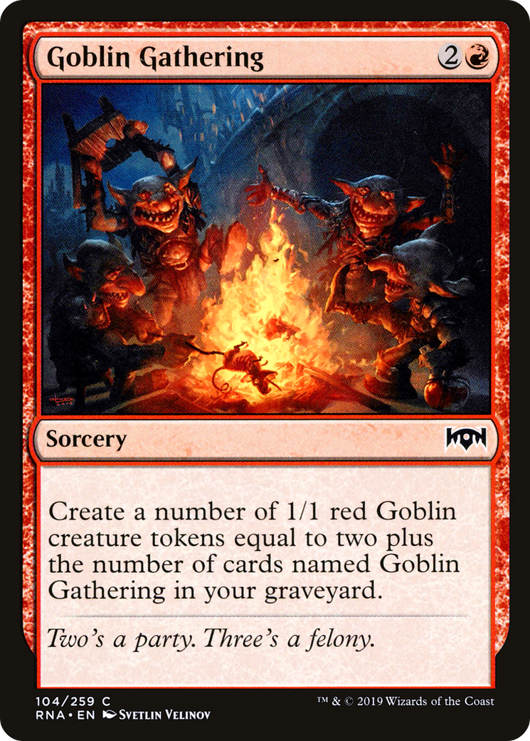 Goblin Gathering [Ravnica Allegiance]-1