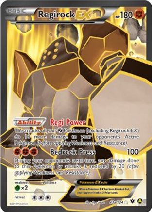Regirock EX (43a/124) [Alternate Art Promos]-1