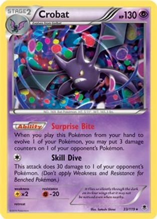 Crobat (33/119) (Cosmos Holo) [XY: Phantom Forces]-1