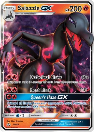 Salazzle GX (SM63) [Sun & Moon: Black Star Promos]-1