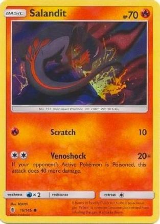Salandit (15/145) (Collection Promo) [Sun & Moon: Guardians Rising]-1
