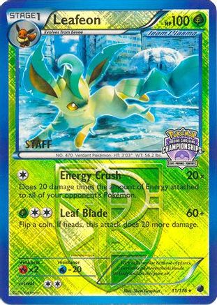 Leafeon (11/116) (States Championship Promo Staff) [Black & White: Plasma Freeze]-1