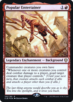 Popular Entertainer [Commander Legends: Battle for Baldur's Gate Prerelease Promos]-1