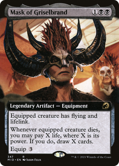 Mask of Griselbrand (Extended Art) [Innistrad: Midnight Hunt]-1