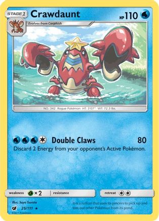 Crawdaunt (25/111) [Sun & Moon: Crimson Invasion]-1