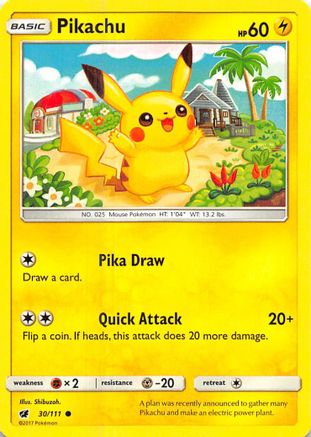 Pikachu (30/111) [Sun & Moon: Crimson Invasion]-1
