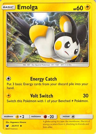 Emolga (35/111) [Sun & Moon: Crimson Invasion]-1