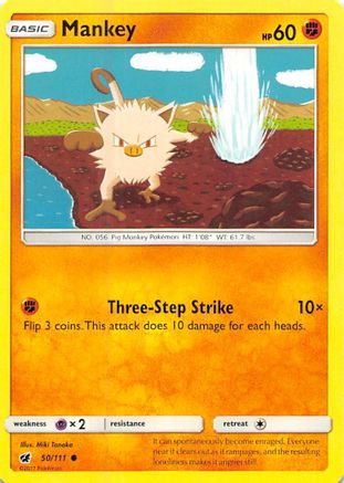 Mankey (50/111) [Sun & Moon: Crimson Invasion]-1