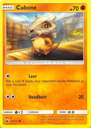 Cubone (52/111) [Sun & Moon: Crimson Invasion]-1