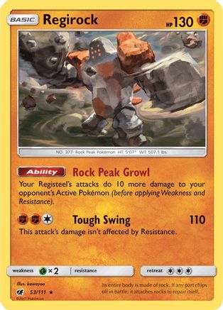 Regirock (53/111) [Sun & Moon: Crimson Invasion]-1