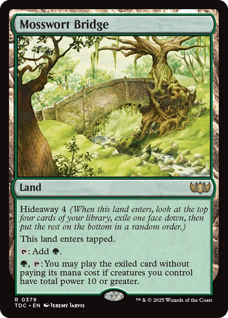 Mosswort Bridge [Tarkir: Dragonstorm Commander]-1