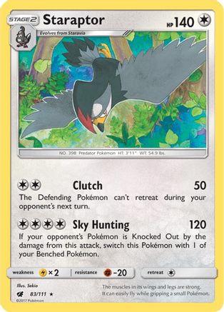 Staraptor (83/111) [Sun & Moon: Crimson Invasion]-1