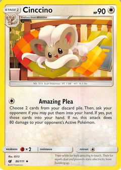 Cinccino (86/111) [Sun & Moon: Crimson Invasion]-1