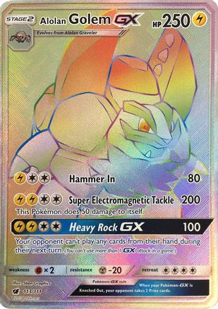 Alolan Golem GX (113/111) [Sun & Moon: Crimson Invasion]-1