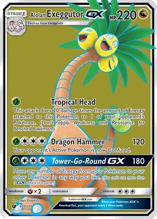 Alolan Exeggutor GX (107/111) [Sun & Moon: Crimson Invasion]-1