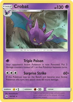 Crobat (56/149) (Prerelease Kit Exclusive) (Theme Deck Exclusive) [Sun & Moon: Base Set]-1