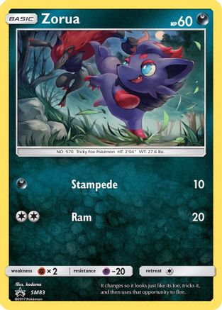 Zorua (SM83) [Sun & Moon: Black Star Promos]-1