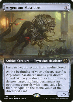 Argentum Masticore (Extended Art) [Phyrexia: All Will Be One]-1