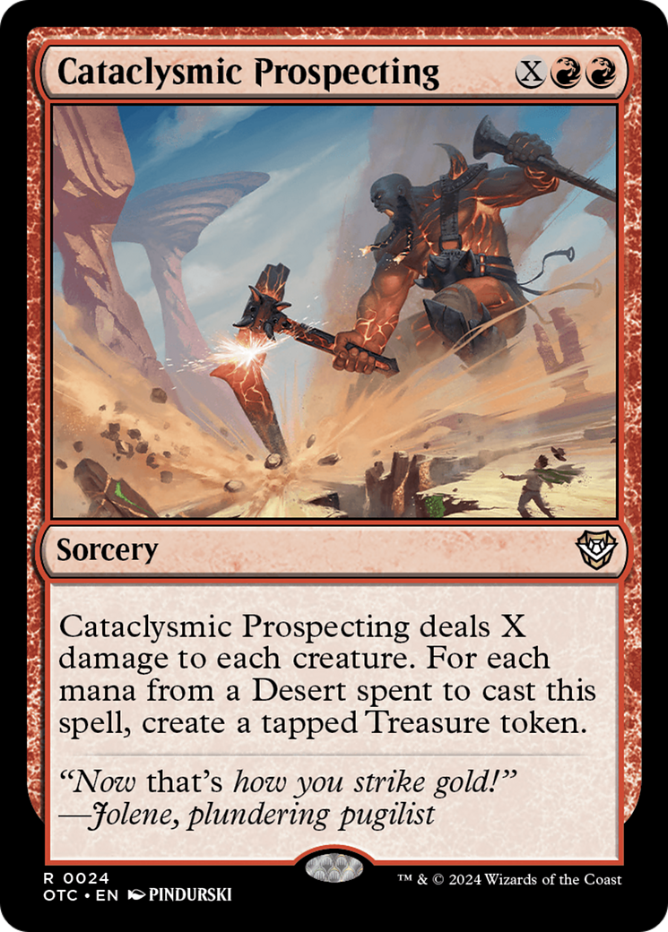 Cataclysmic Prospecting [Outlaws of Thunder Junction Commander]-1