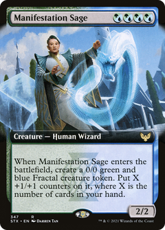 Manifestation Sage (Extended Art) [Strixhaven: School of Mages]-1