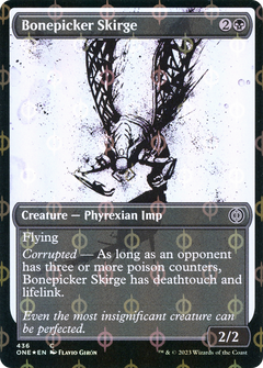 Bonepicker Skirge (Showcase Ichor Step-and-Compleat Foil) [Phyrexia: All Will Be One]-1