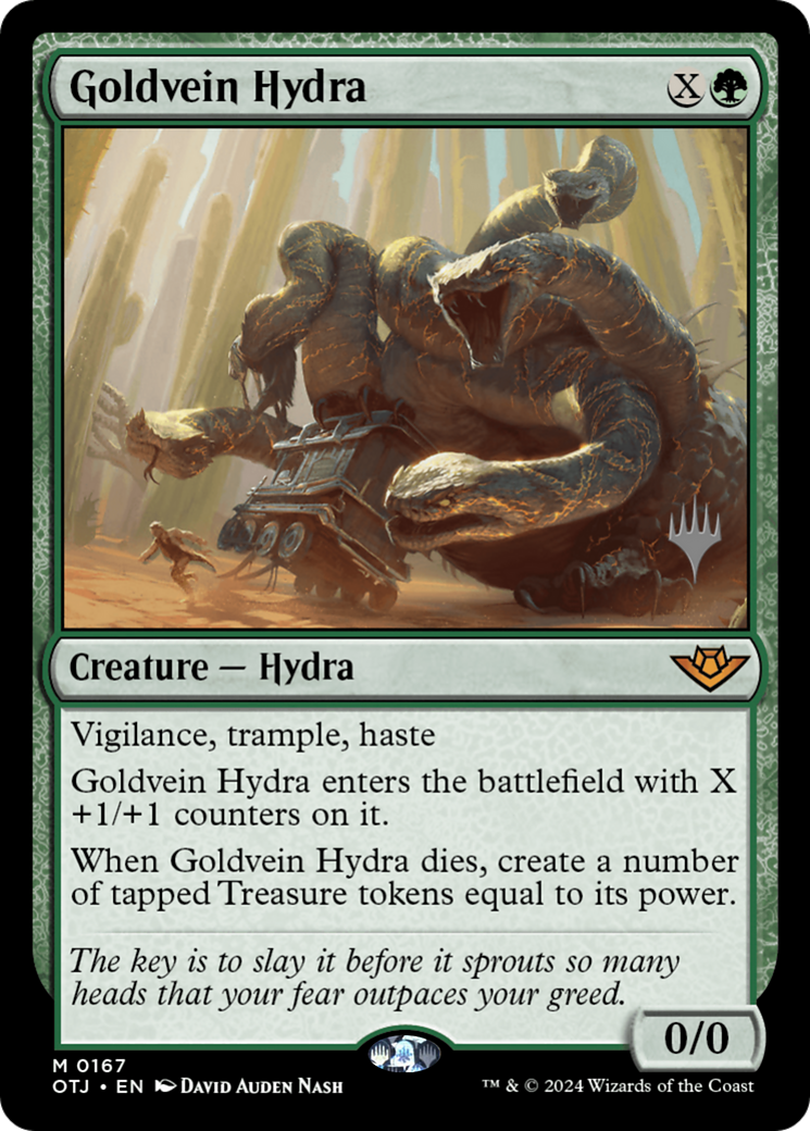 Goldvein Hydra (Promo Pack) [Outlaws of Thunder Junction Promos]-1
