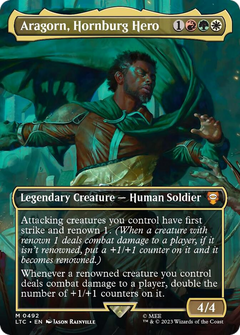 Aragorn, Hornburg Hero (Borderless) [The Lord of the Rings: Tales of Middle-Earth Commander]-1