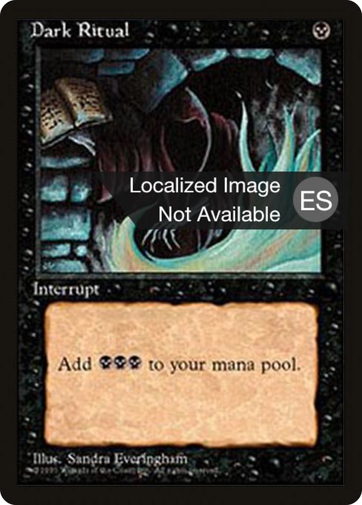 Dark Ritual [Fourth Edition Foreign Black Border]-1