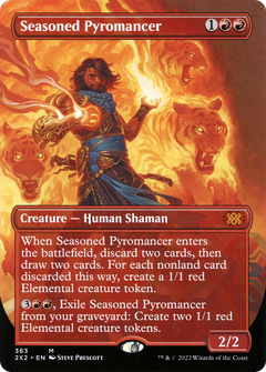 Seasoned Pyromancer (Borderless Alternate Art) [Double Masters 2022]-1
