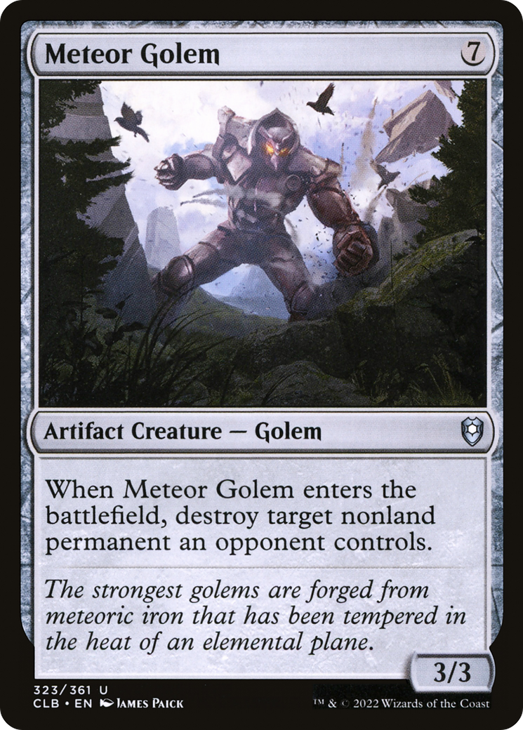 Meteor Golem [Commander Legends: Battle for Baldur's Gate]-1