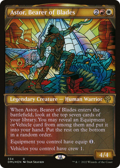 Astor, Bearer of Blades (Showcase Textured) [Dominaria United]-1