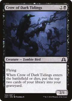 Crow of Dark Tidings [Shadows over Innistrad]-1
