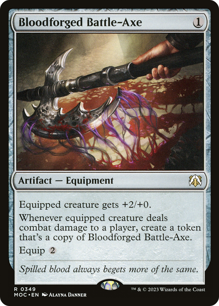 Bloodforged Battle-Axe [March of the Machine Commander]-1