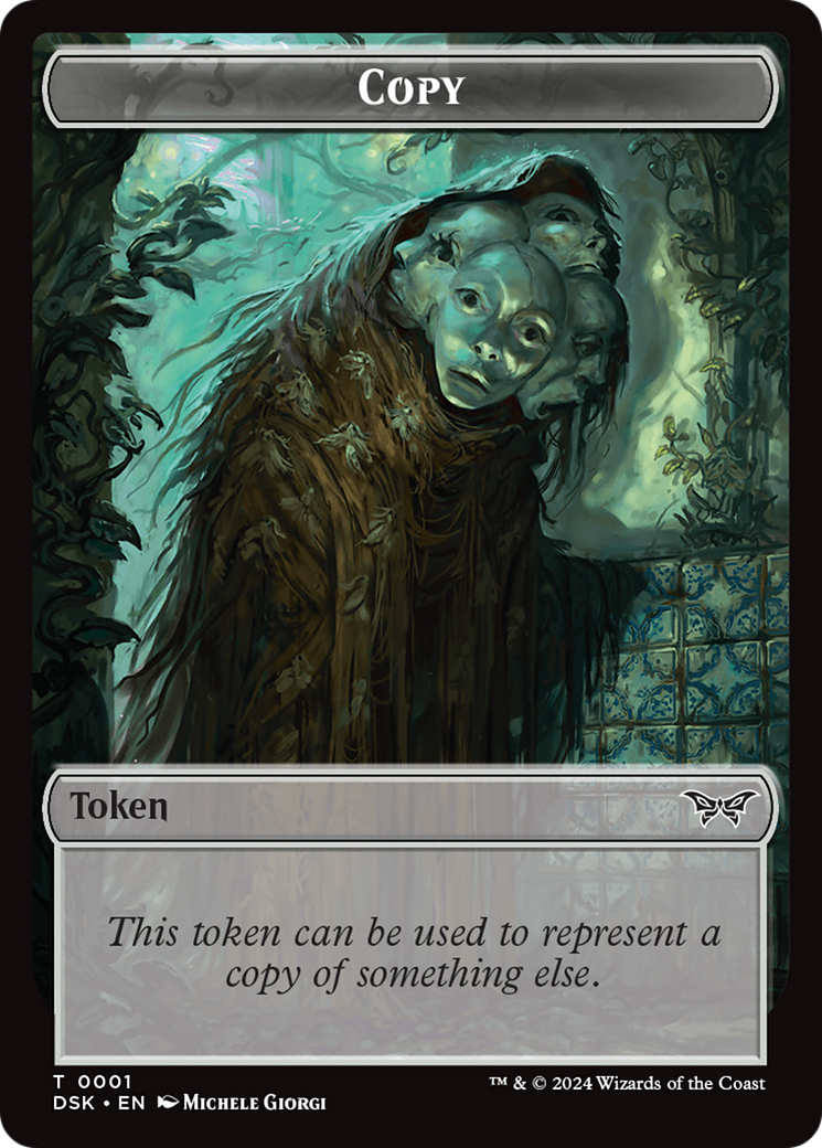 Treasure // Copy Double-Sided Token [Duskmourn: House of Horror Tokens]-2