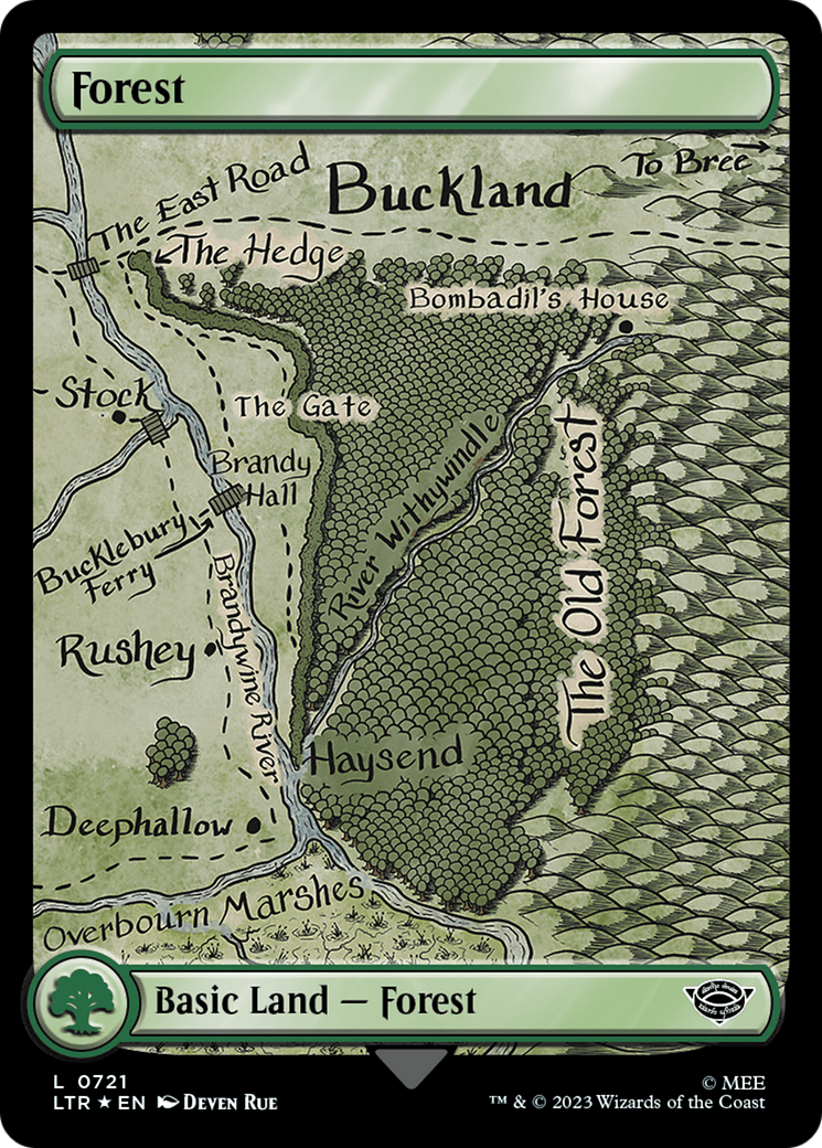Forest (0721) (Surge Foil) [The Lord of the Rings: Tales of Middle-Earth]-1