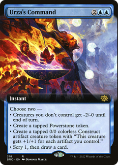 Urza's Command (Extended Art) (BRO-318) - The Brothers' War: (Extended Art)-1