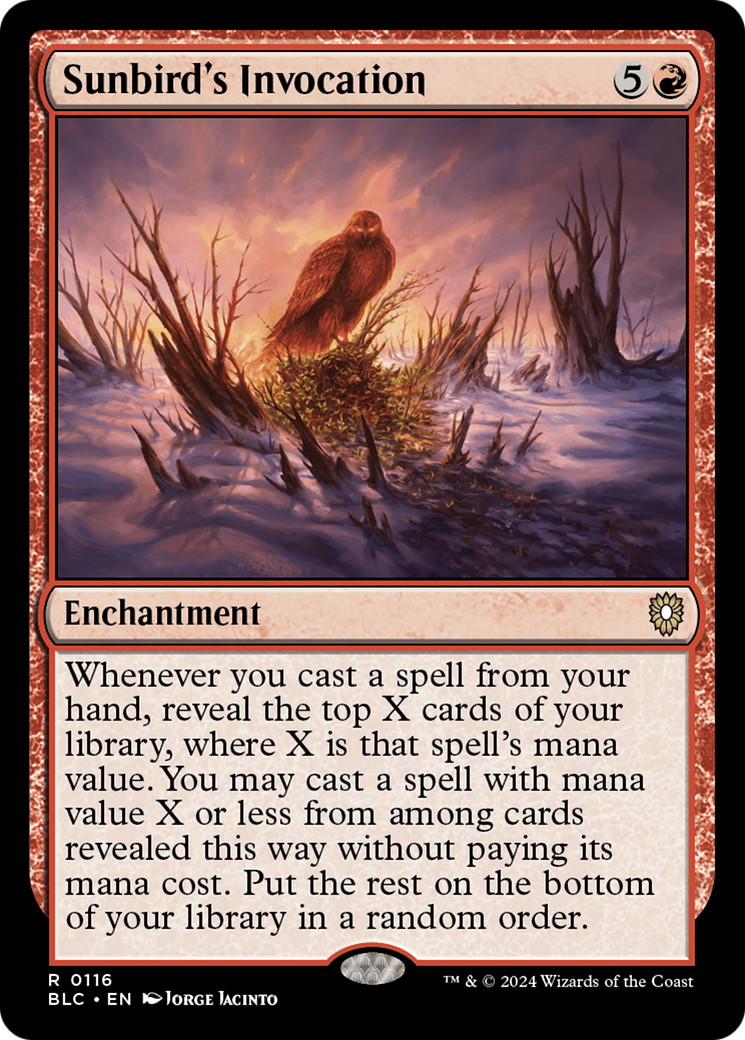 Sunbird's Invocation [Bloomburrow Commander]-1